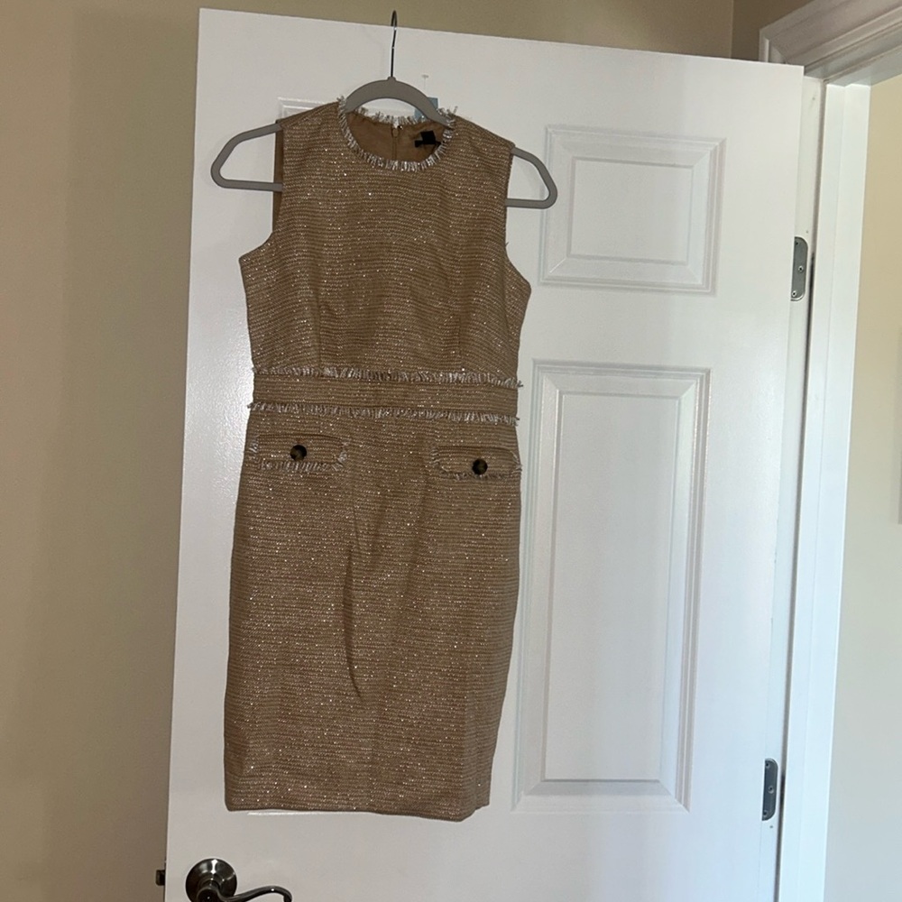 NWT Gold Shimmer Dress